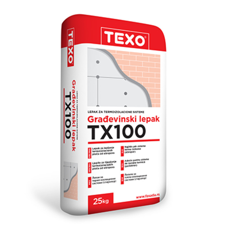 TEXO TX 100 - 25kg - Ljepilo za stiropor 
